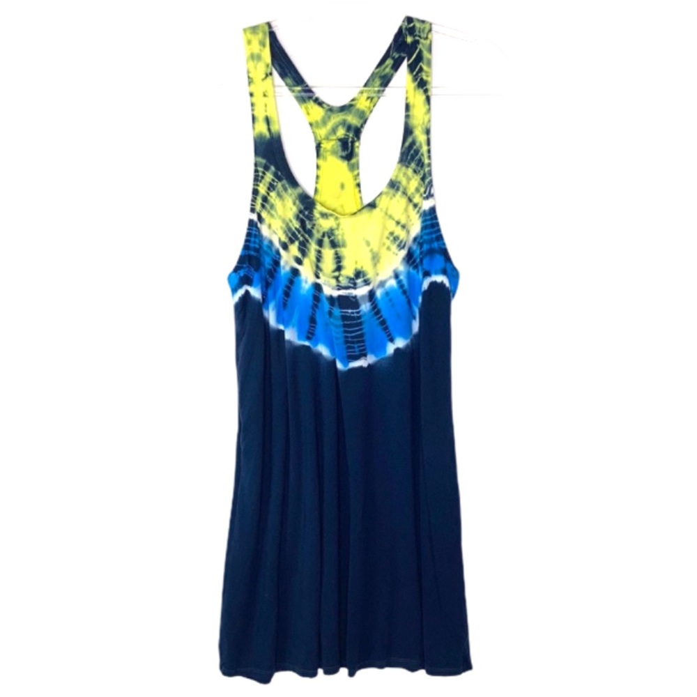 LUCKY BRAND TIE DYE TANK RACER BACK COVERUP